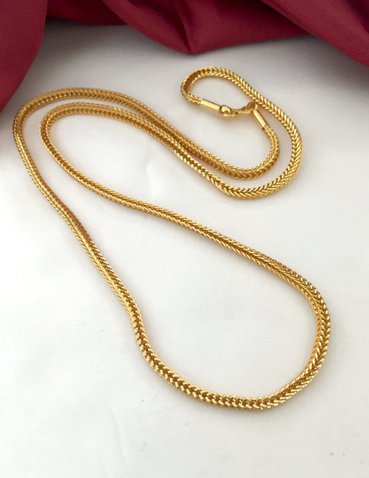 1 gm gold Micro Plated Gold Chain For men /women